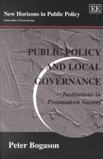 Public Policy and Local Governance – Institutions in Postmodern Society