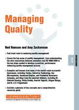 Managing Quality