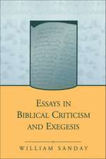 Essays in Biblical Criticism and Exegesis