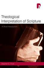 Theological Interpretation of Scripture