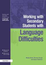 Working with Secondary Students who have Language Difficulties