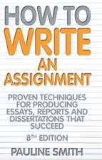 How to Write an Assignment