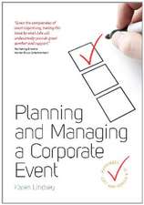 Planning and Managing a Corporate Event