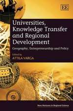 Universities, Knowledge Transfer and Regional De – Geography, Entrepreneurship and Policy