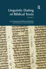 Linguistic Dating of Biblical Texts