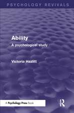 Ability: A Psychological Study