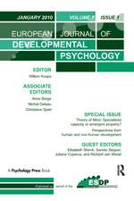 Theory of Mind: Specialized Capacity or Emergent Property? Perspectives from Non-human and Human Development: A Special Issue of the European Journal of Developmental Psychology