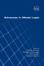 Advances in Modal Logic, Volume 13