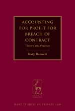 Accounting for Profit for Breach of Contract