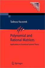 Polynomial and Rational Matrices: Applications in Dynamical Systems Theory