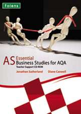 Essential Business Studies A Level: AS for AQA Teacher Support Book & CD