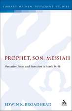 Prophet, Son, Messiah: Narrative Form and Function in Mark 14-16