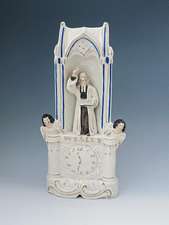 Victorian Staffordshire Pottery Religious Figures