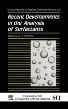 Recent Developments in the Analysis of Surfactants