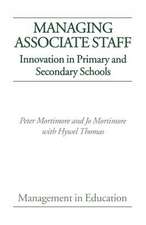 Managing Associate Staff: Innovation in Primary and Secondary Schools