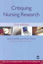 Cutliffe, J: Critiquing Nursing Research