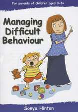 Managing Difficult Behaviour