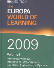 The Europa World of Learning 2009