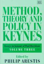 method, theory and policy in keynes – Essays in Honour of Paul Davidson Volume Three