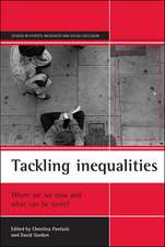 Tackling inequalities – Where are we now and what can be done?