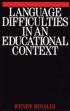 Language Difficulties in an Educational Context