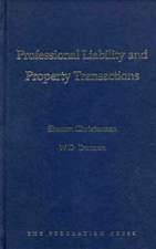 Professional Liability and Property Transactions