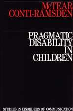 Pragmatic Disability in Children – Assessment and Intervention