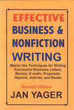 Effective Business & Nonfiction Writing