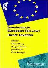 Introduction to European Tax Law