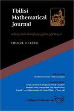 Tbilisi Mathematical Journal Volume 2 (2009)