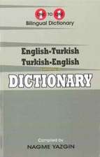 English-Turkish & Turkish-English One-to-One Dictionary (Exam-Suitable)