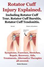 Rotator Cuff Injury Explained. Including Rotator Cuff Tear, Rotator Cuff Bursitis, Rotator Cuff Tendonitis. Symptoms, Exercises, Stretches, Repair, Re