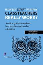 How do expert primary classteachers really work?