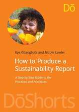 How to Produce a Sustainability Report