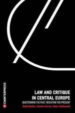 Law and Critique in Central Europe