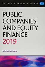 Public Companies and Equity Finance 2019