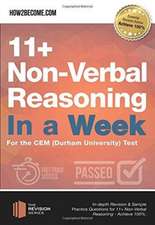 11+ Non-Verbal Reasoning in a Week