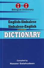 English-Sinhalese & Sinhalese-English One-to-One Dictionary