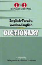 English-Yoruba & Yoruba-English One-to-One Dictionary