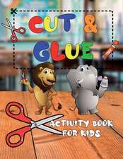 Cut and Glue Activity Book for Kids