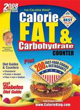 Calorie King Calorie, Fat & Carbohydrate Counter 2008