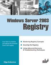 Windows Server 2003 Registry