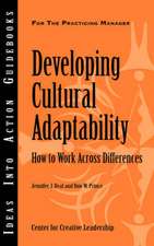 Developing Cultural Adaptability