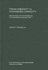 From Insanity to Diminished Capacity: Mental Illness and Criminal Excuse in Contemporary American Law