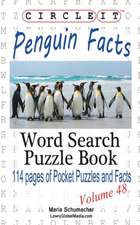 Circle It, Penguin Facts, Word Search, Puzzle Book