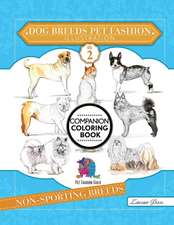 Dog Breeds Pet Fashion Illustration Encyclopedia Coloring Companion Book