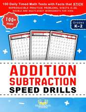 Addition Subtraction Speed Drills