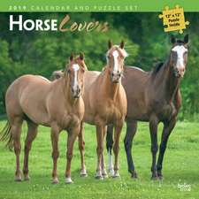 Horse Lovers 2019 Square Wall Puzzle Calendar