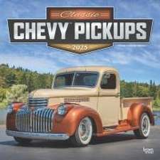 Classic Chevy Pickups Official 2025 12 X 24 Inch Monthly Square Wall Calendar Foil Stamped Cover Plastic-Free