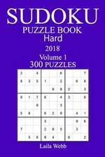 300 Hard Sudoku Puzzle Book - 2018